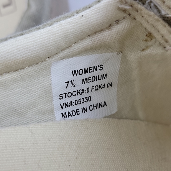 LL Bean Canvas Mule Shoes Womens 7.5M Khaki-Green - Picture 6 of 12